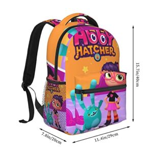 Zqiyhre Abby Backpack Print Cartoon Small Laptop Backpack Casual Travel Backpack for Students