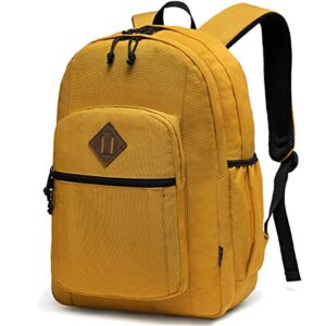 backpack for men and women,chasechic waterresistant lightweight school backpacks 15-in laptop college travel bookbags,yellow