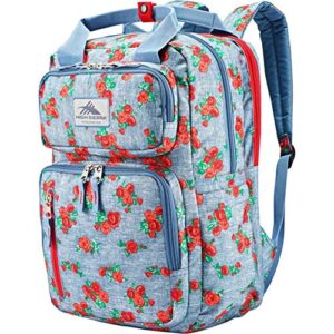 high sierra backpacks mindie backpack – denim rose/graph.blue/crimson