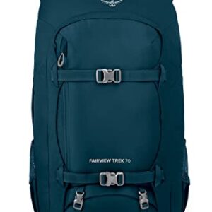 Osprey Fairview Trek 70 Women's Travel and Backpacking Backpack, Night Jungle Blue