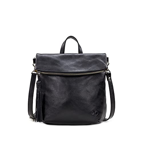 Patricia Nash | Luzille Leather Backpack for Women | Convertible Backpack Tote | Women's Purse Backpack, Black