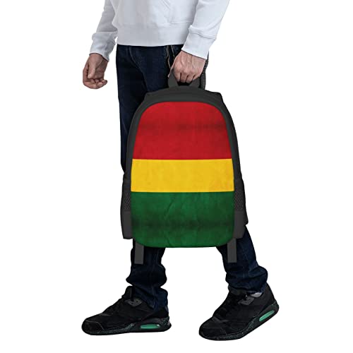 Men Wome Backpack Reggae Rasta Flag 3d Printed Large Capacity Laptop Backpack Travel Casual Bag