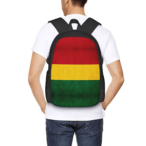 Men Wome Backpack Reggae Rasta Flag 3d Printed Large Capacity Laptop Backpack Travel Casual Bag