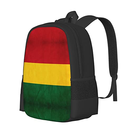 Men Wome Backpack Reggae Rasta Flag 3d Printed Large Capacity Laptop Backpack Travel Casual Bag