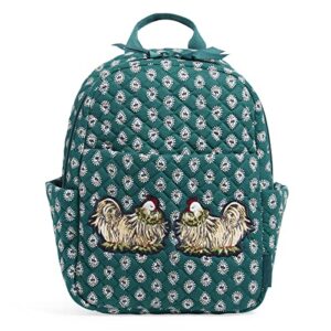vera bradley small backpack, french hen-recycled cotton