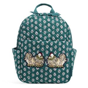 Vera Bradley Small Backpack, French Hen-Recycled Cotton