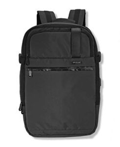 duchamp getaway expandable carry-on backpack suitcase (black)
