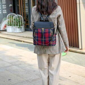 Nishi Plaid BackpackWaterproof Laptop Backpack for Travel School Daypack Neylon by Mia K. Farrow