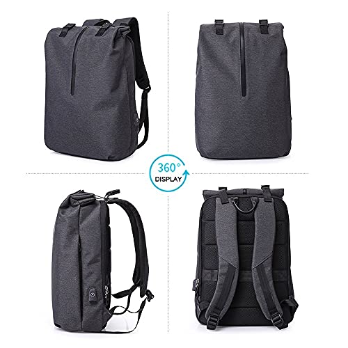 Travel, School, Business, Anti-Thief, Water Proof Backpack with USB Charging Port Fits 15.6