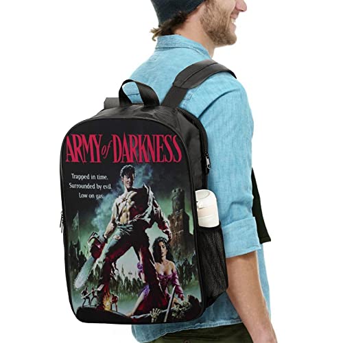 AAsh VS The Evil Dead Backpack, double-sided dual-use backpack, suitable for daily work travel laptop backpack (17 inches)