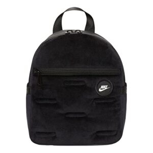 Nike Sportswear Futura 365 Velour Mini Backpack (One Size, Black/Black)