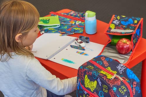 Backpack with Lunch Bag for Boys Elementary School, Middle School Backpack Set for Kids