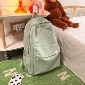 Kawaii Backpack Aesthetic Backpacks Back to School Supplies Aesthetic School Supplies for Teen Girls Women Mochila (Green)