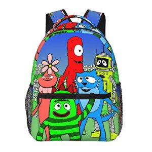 pobecan yo gabba anime gabba! backpack funny laptop back pack book bag hiking outgoing daypack for women mens