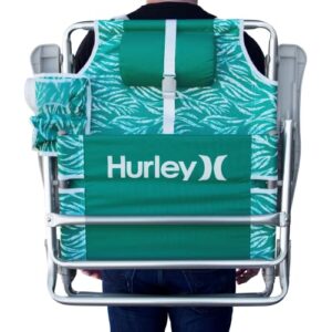 Hurley Backpack Beach Chair, One Size, Jade