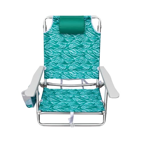 Hurley Backpack Beach Chair, One Size, Jade