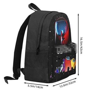 Cartoon Pattern Book bag For Men Women Game Backpack Cartoon Handbag Laptop Backpacks Computer Bag Gift Men Women Durable Black