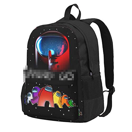 Cartoon Pattern Book bag For Men Women Game Backpack Cartoon Handbag Laptop Backpacks Computer Bag Gift Men Women Durable Black