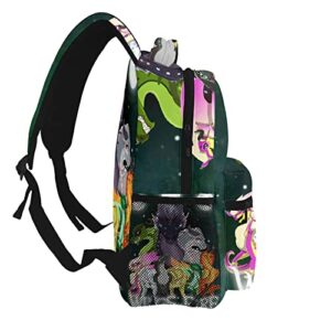 ZHENHUAN School Backpack Stylish Bookbag for Boys Girls Elementary School Casual Travel Bag Computer Laptop Daypack,10779,One Size