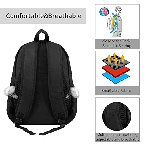 Backpack Drea-M L'Manberg SM-P Basketball Bag Daily Christmas Gifts for Adult Women Men Boys Girls for Work Anime Mini Laptop Travel Hiking Backpack Black