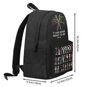 Backpack Drea-M L'Manberg SM-P Basketball Bag Daily Christmas Gifts for Adult Women Men Boys Girls for Work Anime Mini Laptop Travel Hiking Backpack Black