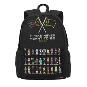 Backpack Drea-M L'Manberg SM-P Basketball Bag Daily Christmas Gifts for Adult Women Men Boys Girls for Work Anime Mini Laptop Travel Hiking Backpack Black