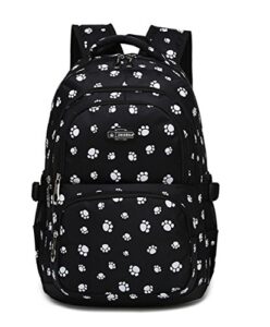 dog paw prints backpack primary school student book bag school bag for students