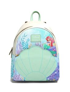 loungefly disney the little mermaid shell mini backpack