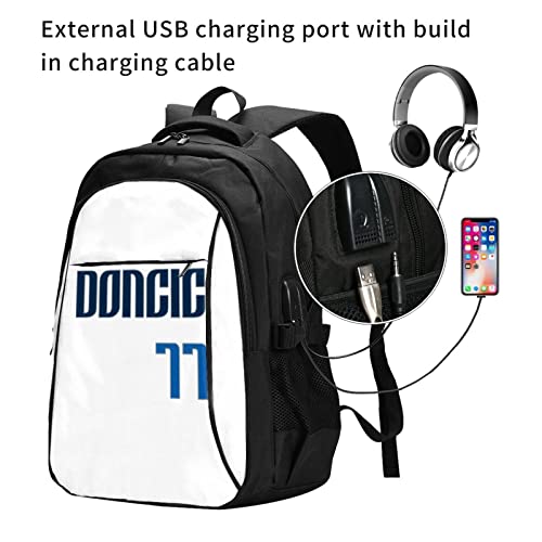 Luka #77 Doncic Adult Youth Backpacks Student Bag Laptop Bag Bookbag Usb Backpack For Daily