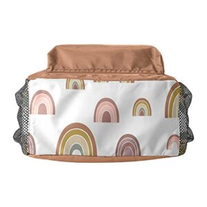 Grandkli Rainbow Personalized Kids Toddler Backpack for Boys Girls,Custom Mini School Backpack Bags Kindergarten,10inch(L)x4inch(W)x12inch(H)