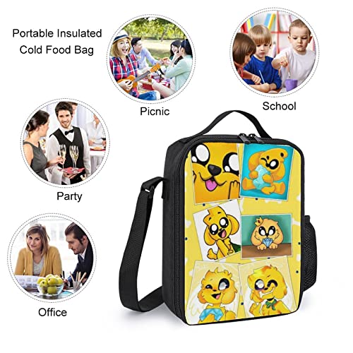 Zqiyhre Mike-Crack Backpack 3 PCS Set, 3D Print Anime Hiking Laptop Backpack Pencil Case Lunch Bag for Teen