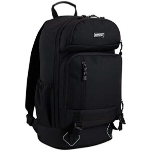 eastsport elevated multi-compartment backpack – black