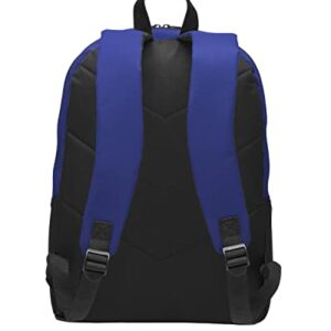 Personalized Casual Value Backpacks, Blue - Your Name - Customized Basic Backpack for School, Business