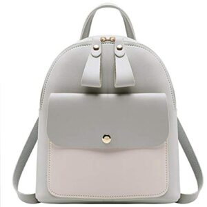aiede grey backpack mini purse fashion leather designer travel bag ladies shoulder bags