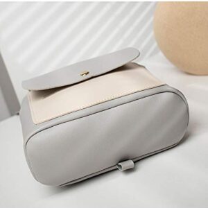 AIEDE Grey Backpack Mini Purse Fashion Leather Designer Travel Bag Ladies Shoulder Bags