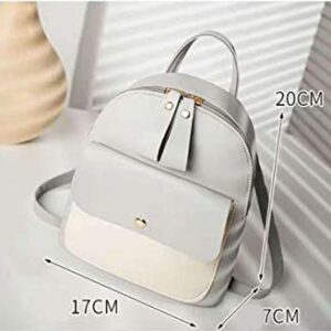 AIEDE Grey Backpack Mini Purse Fashion Leather Designer Travel Bag Ladies Shoulder Bags