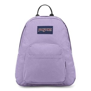 jansport half pint mini backpack – ideal day bag for travel, pastel lilac