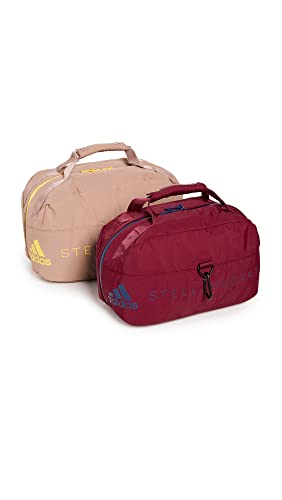 adidas by Stella McCartney Women's Wash Kit Travel Bag Set, Burg/Mys Blue/Camel/Yel, One Size