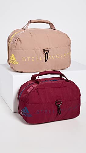 adidas by Stella McCartney Women's Wash Kit Travel Bag Set, Burg/Mys Blue/Camel/Yel, One Size