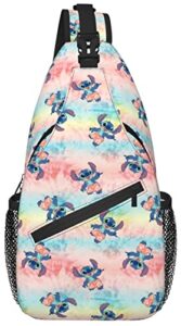 sling bag, cartoon crossbody sling backpack travel hiking chest bag daypack for purses shoulder bag women men’s