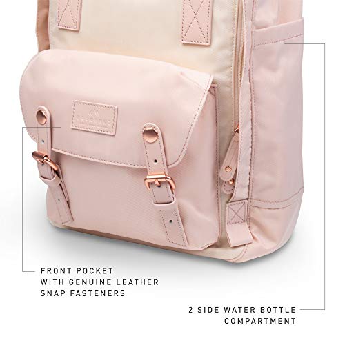 Doughnut Macaroon Nature Pale Series 16L Travel School Ladies College Girls Lightweight Commuter Casual Daypacks Bag Backpack (Soft Sunrise x Hazy)