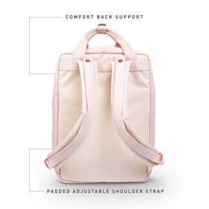 Doughnut Macaroon Nature Pale Series 16L Travel School Ladies College Girls Lightweight Commuter Casual Daypacks Bag Backpack (Soft Sunrise x Hazy)