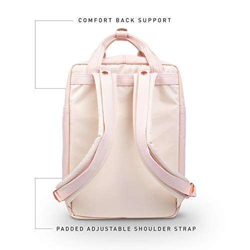 Doughnut Macaroon Nature Pale Series 16L Travel School Ladies College Girls Lightweight Commuter Casual Daypacks Bag Backpack (Soft Sunrise x Hazy)