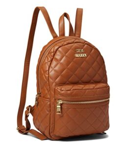 steve madden mia quilted backpack cognac one size
