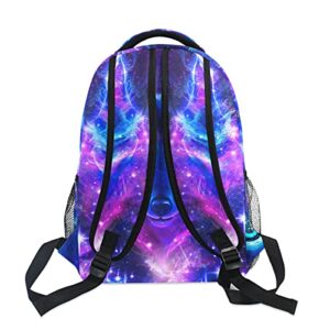 Starry Wolf Kids Backpack for Boys Classic School Bookbag Perfect Size for School and Travel Backpacks