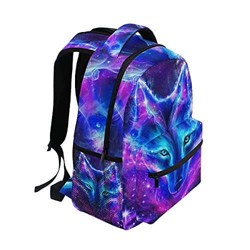 Starry Wolf Kids Backpack for Boys Classic School Bookbag Perfect Size for School and Travel Backpacks