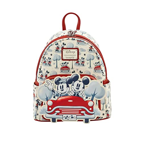 Loungefly Disney Mickey & Minnie Springtime Car Ride Mini Backpack Exclusive