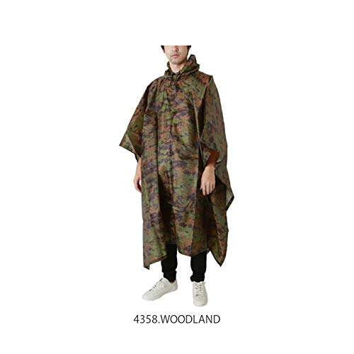 Rothco R/S Poncho, Woodland Digital Camo