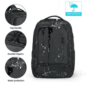 FENRUIEN Business Laptop Backpack for Men, Water Resistant 3-layer Protection Lightweight 15.6 Inch USB Day Pack