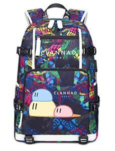 bugutkong anime clannad cosplay backpack bookbag school bag shoulder bag satchel student bag 3
